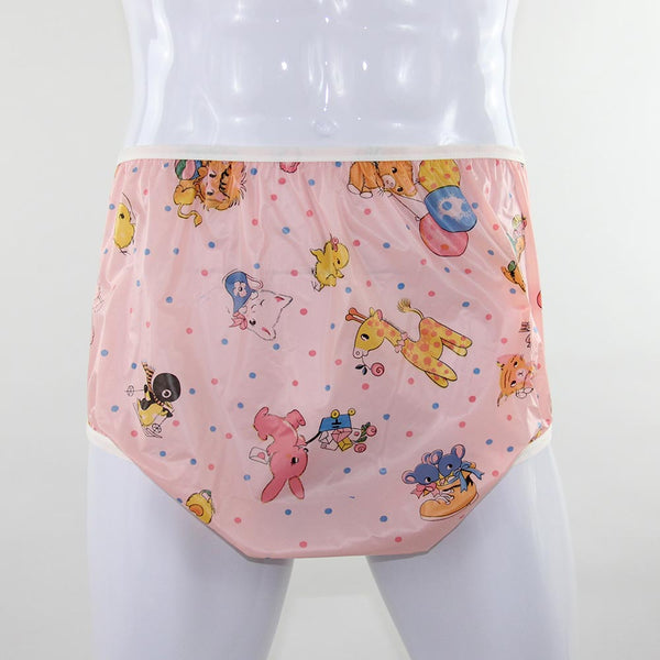 YOUTHFUL ADULT PLASTIC PANTS BUTTERFLY PRINT - DIAPER COVER - S T0 4XL NEW