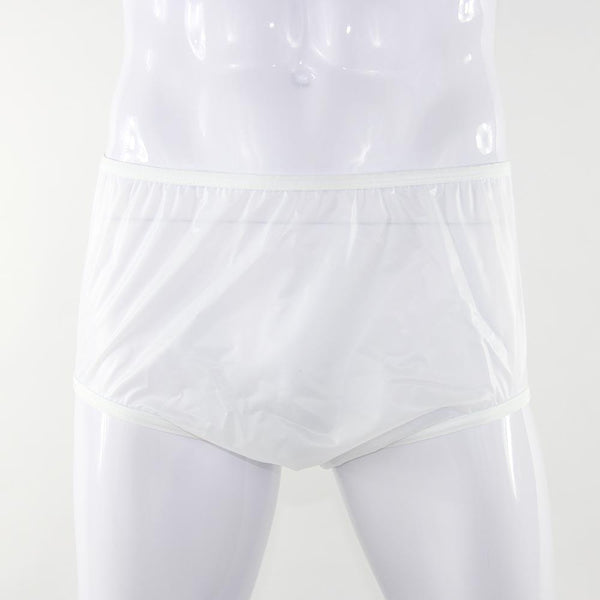 White KINS Adult Plastic Pants Diaper Covers for Incontinence 20300VW