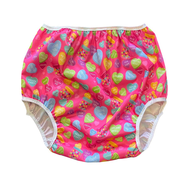 Candy Hearts PUL Pull-On Adult Waterproof Pant 10300PULCH