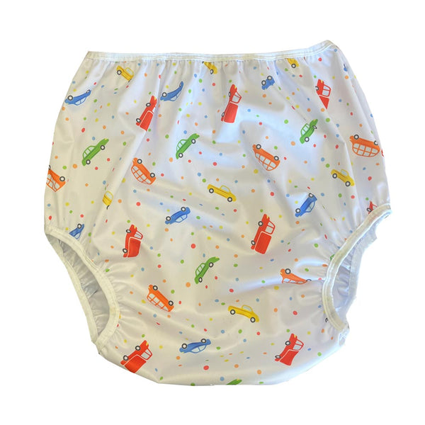 Cars on White PUL Pull-On Adult Waterproof Pant 10300PULCW