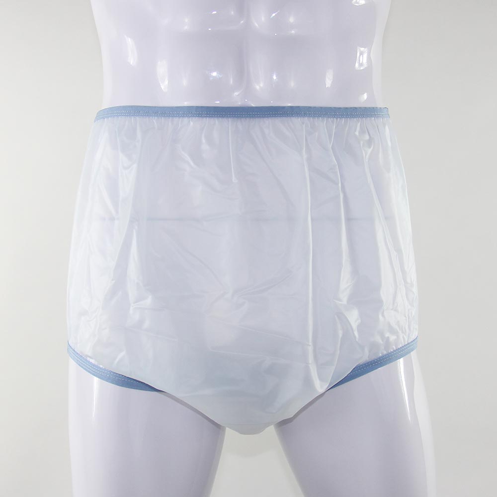 adult waterproof plastic pants small new custom designed see through